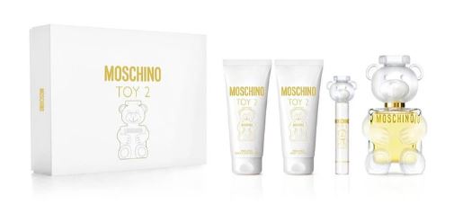 Estuche Moschino Toy 2 Mujer 4pzs 100ml EDP+10ml EDP+Crema+Gel De Baño